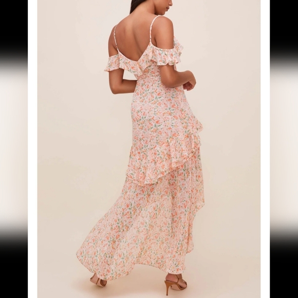 NWT ASTR The Label Pemberly Dress - Peach Orange Floral - Picture 3 of 15